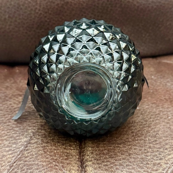 Round Black Glass Potion Bottle with Metal Spider Charm - Picture 11 of 11